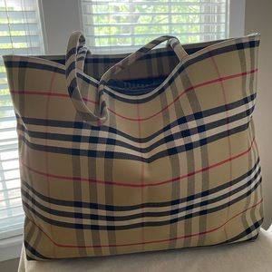 Authentic Burberry Canvas Tote